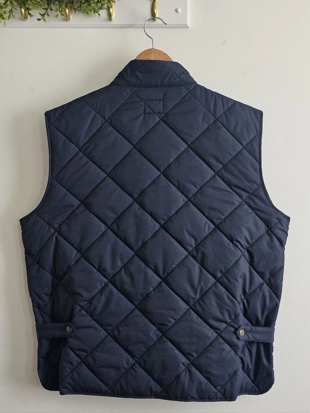 J.Crew Authentic Outerwear Walker Quilted Vest Navy XL Full Zip Lightweight